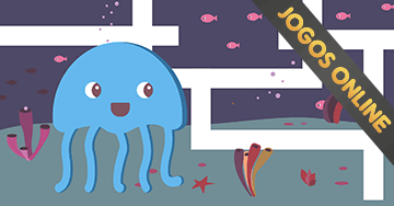 Jogos grátis para criancinhas de 2 a 6 anos: A água-viva no labirinto
