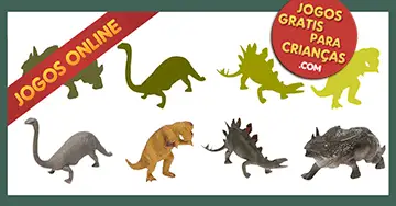 Jogos grátis educativos para crianças e criancinhas: Jogo dos Dinossauros