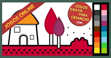 Jogo de Colorir Online para Crianças: Pintar a Casa