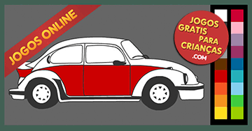 Desenhos de Carros para colorir online: Pintar Carro Fusca