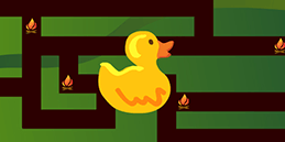 Jogos grátis para Crianças: O pato no labirinto