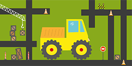 Jogos grátis para crianças de 2 a 6 anos: O caminhão no labirinto