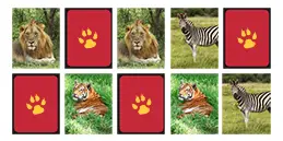Jogos de Memória com Animais da Selva grátis para crianças