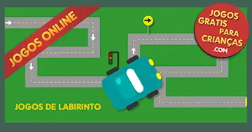 Jogos educativos online e gratuitos para crianças: O carro no labirinto