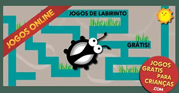 Jogos educativos de labirinto online para crianças: O besouro no labirinto